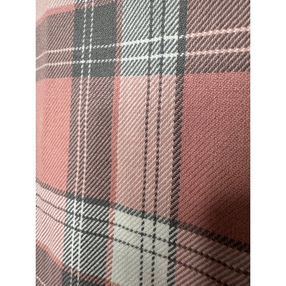 J.Crew Mens Casual Outdoor Flannel Button Down Shirt XL Cotton Pink Grey - Picture 4 of 9